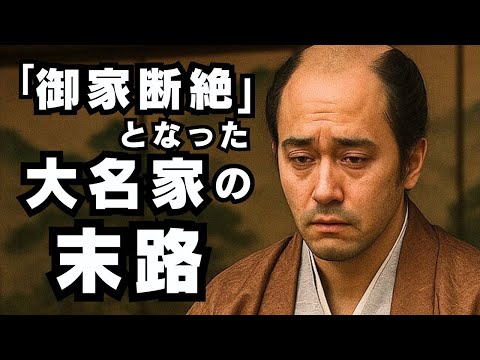 What happened to the daimyo family after their lineage was cut off?