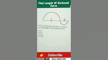 Find the length of darkened curve | length of curve | #maths #figure #geometry