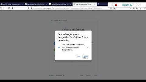 Google Sheets Integration for Caldera Forms - Authorizing Plugin Access to Google Sheets