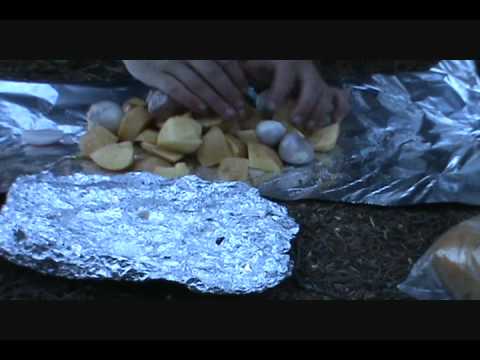 Campfire Roasted Potatoes and Shallots