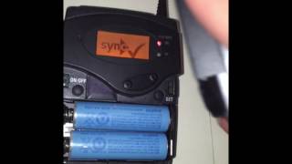 Syncing Transmitter to Receiver - Sennheiser G3 system