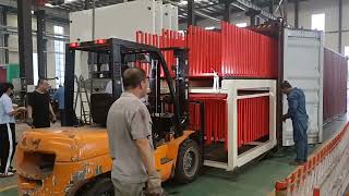 Automatic particle board turnover machine loaded to Vietnam