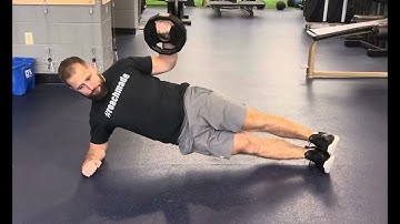 Side Plank with DB external Rotation