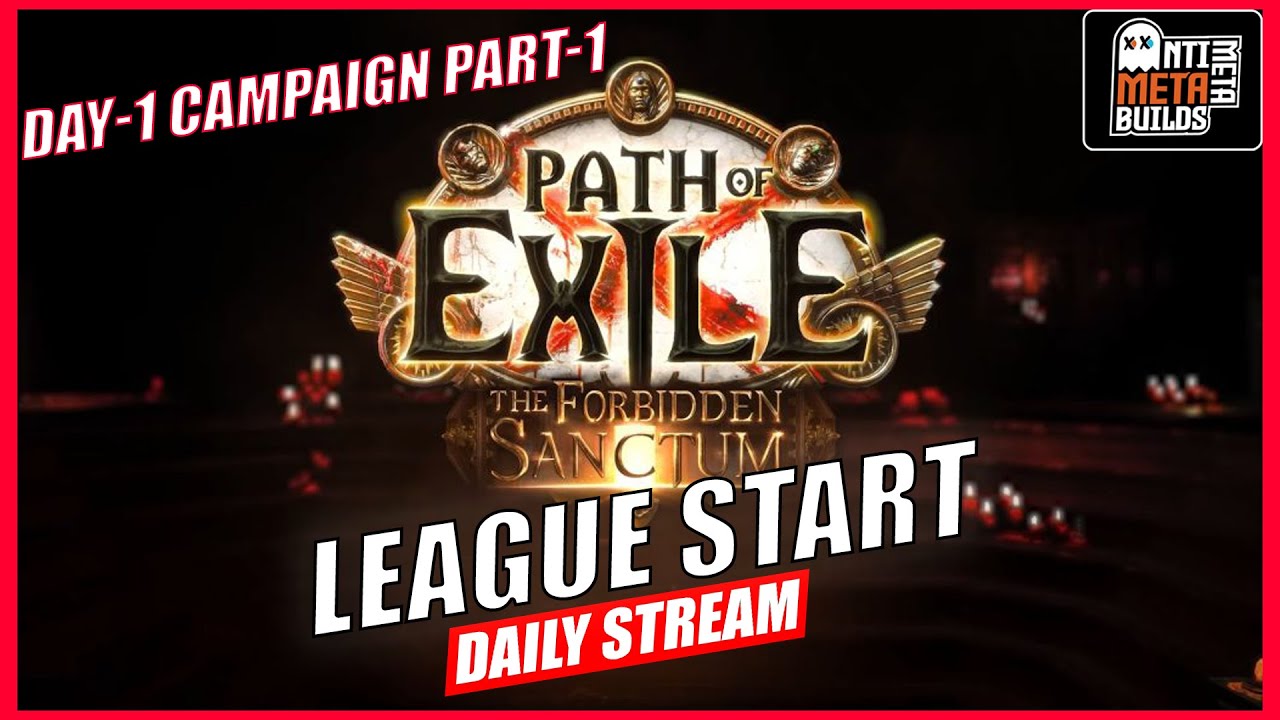 Smite Berserker Staff League start day 1 ,POE 3.20 ,Campaign PART 1.