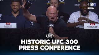 UFC 300 presser erupts over Dana White’s whopping $2 million bonus pledge  | Fox Sports
