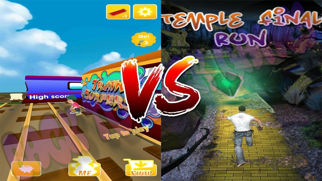 Super Subway Surf 3D 2018 vs Temple Final Run Gameplay For All Kids And Babies