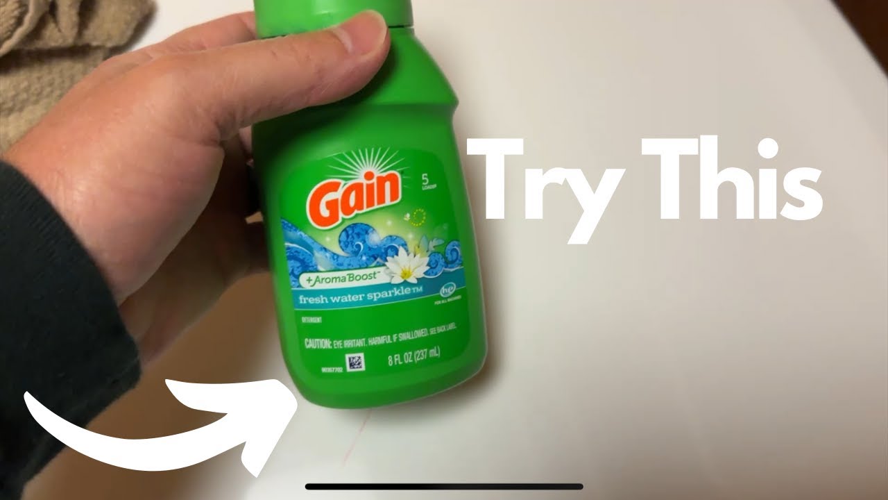 Gain + Aroma Boost Liquid Laundry Detergent, Original Scent, 6 Loads, 10 fl oz,