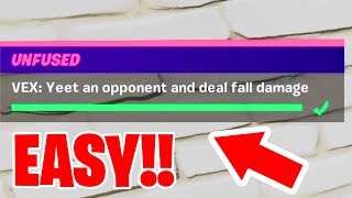 Vex Yeet An Opponent And Deal Fall Damage Fortnite Unfused Challenges