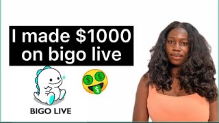 HOW TO MAKE MONEY ON BIGO LIVE
