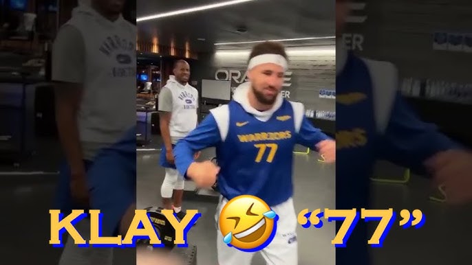 Klay Thompson Wears No. 77 Jersey After Not Making NBA 75 List 🤣 #Shorts 