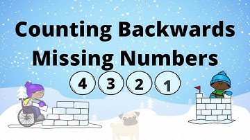 Counting Backwards, Missing Numbers, Winter, Math, Mathematics, Virtual School, Online Learning, FUN