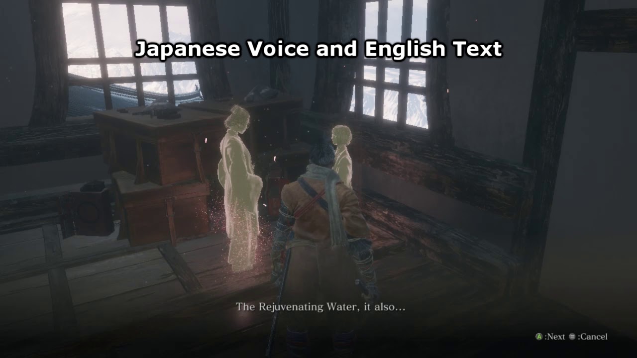 Sekiro Dojo Remnant Dragon's Blood and Rejuvenating Waters English