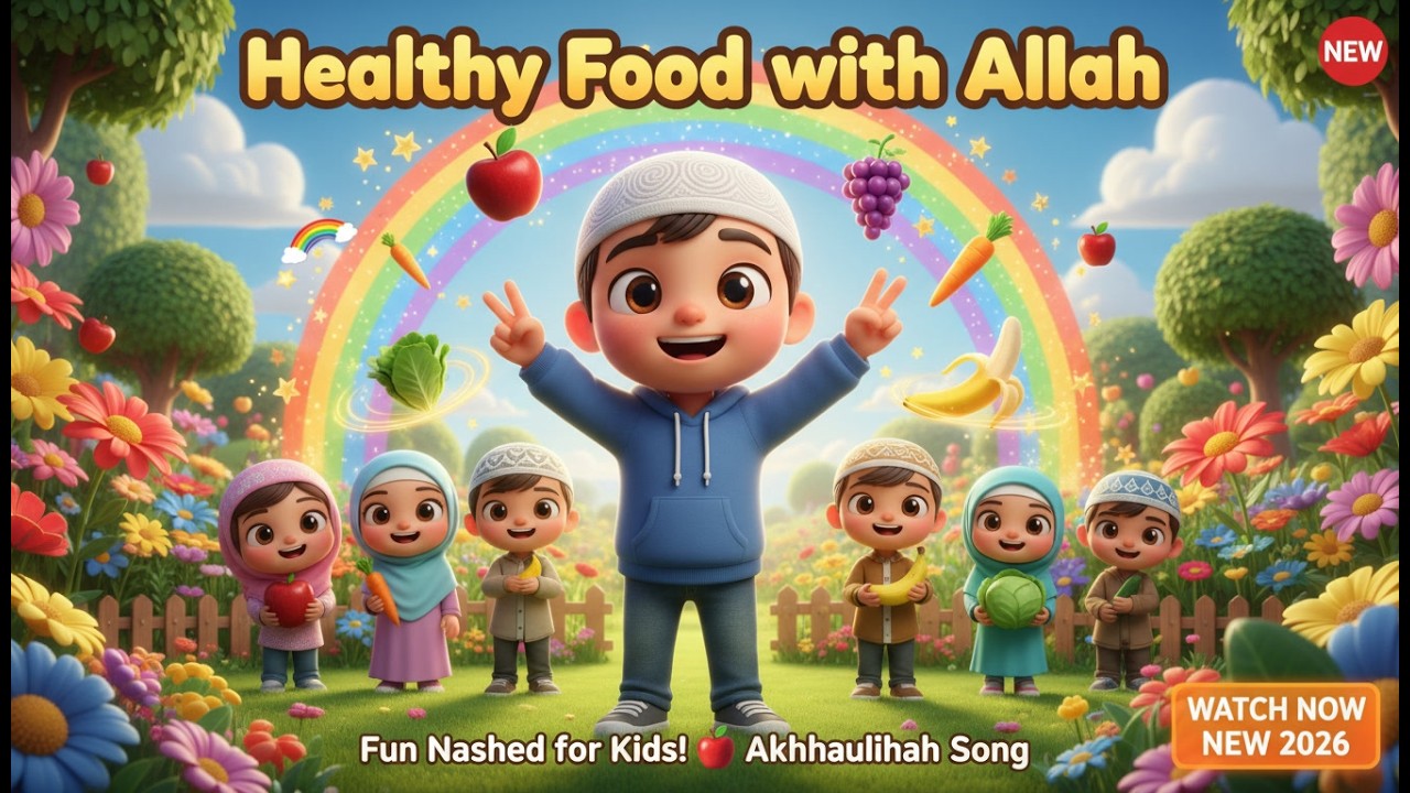 Healthy Food with Allah | Fun Healthy Eating Nasheed for Kids | Learn ...