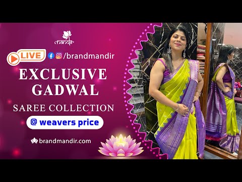 Exclusive Gadwal Sarees @ Weavers Price Valid For 24Hrs | Brand Mandir Sarees