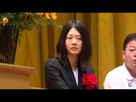 豊岡市　井上香織選手激励会 "オリンピック出場おめでとう"