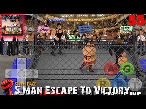 Steel Cage 5 Man Escape to victory Wrestling Revolution 2d