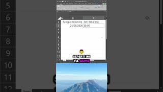 CARA ISI JAM DAN TANGGAL SECARA OTOMATIS DI EXEL #tutorial #excel