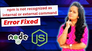 [Fixed]'npm' is not recognized as internal or external command | npm error solved #infysky  #reactjs