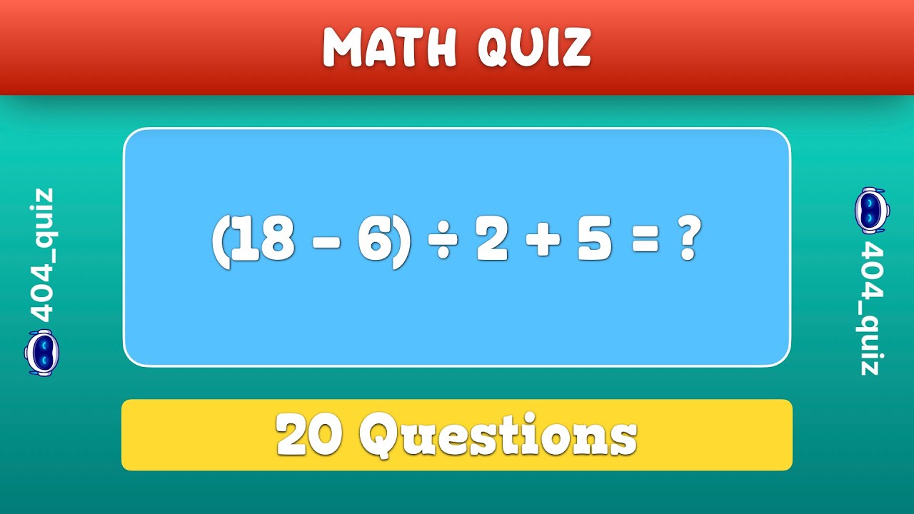 Can You Pass Every Level? Math Quiz Challenge