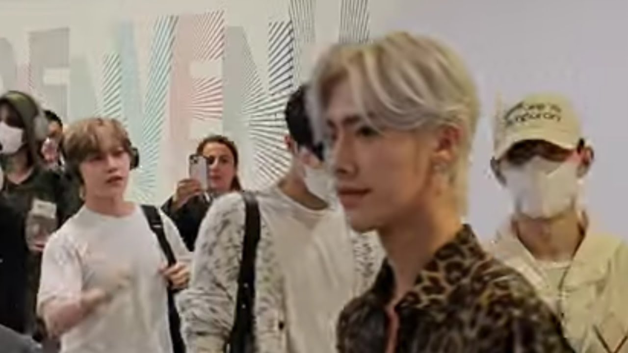 Zerobaseone 제로베이스원 (ZB1) arrival @ Charles de Gaulle Airport in Paris for the Mcountdown