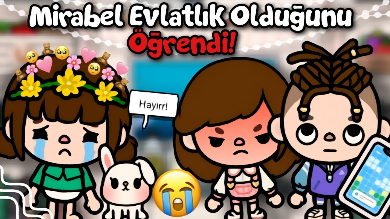 MİRABEL EVLATLIK OLDUĞUNU ÖĞRENDİ!😧💥//KOMŞU ÇOCUKLARI⁉️😣||Toca Life: Melody #Melonlar 🫶🏻🐰✨️