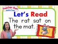 Reading sentences  reading tutorial for kids  teacher ayas reading lesson compilation