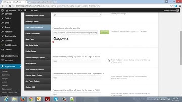 Insperia WP Theme - Add your Logo, Site Title & Tagline
