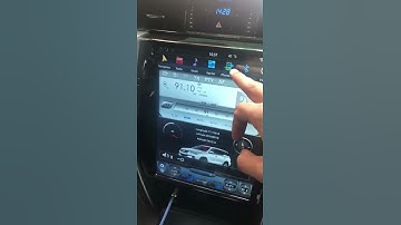 Tesla style 12 inch stereo installed in new fortuner