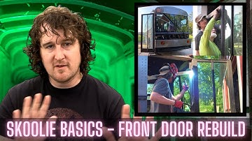 Skoolie Basics - Tiny House Custom Front Door on Bussedamove