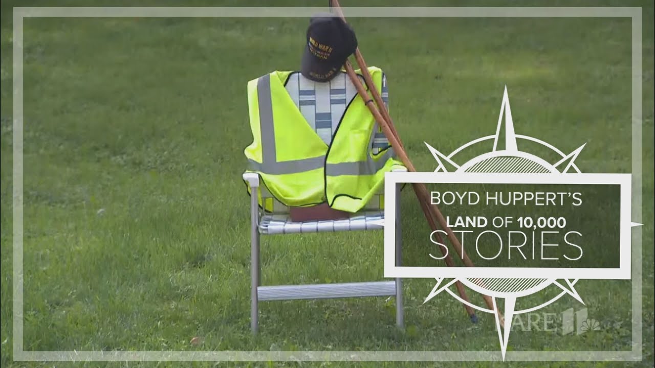 Land of 10,000 Stories: Chairs set out for walking WWII vet are now his memorial