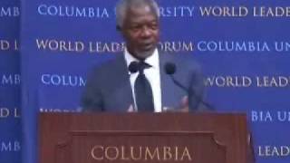 Mr Annan speech at Columbia University Part 1