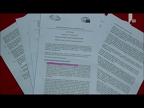 ევროპარლამენტის ასოცირების კომიტეტის სამუშაო დოკუმენტი