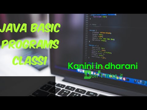Java tutorial for beginners| Class1| Kanini in dharani| Explanation in tamil