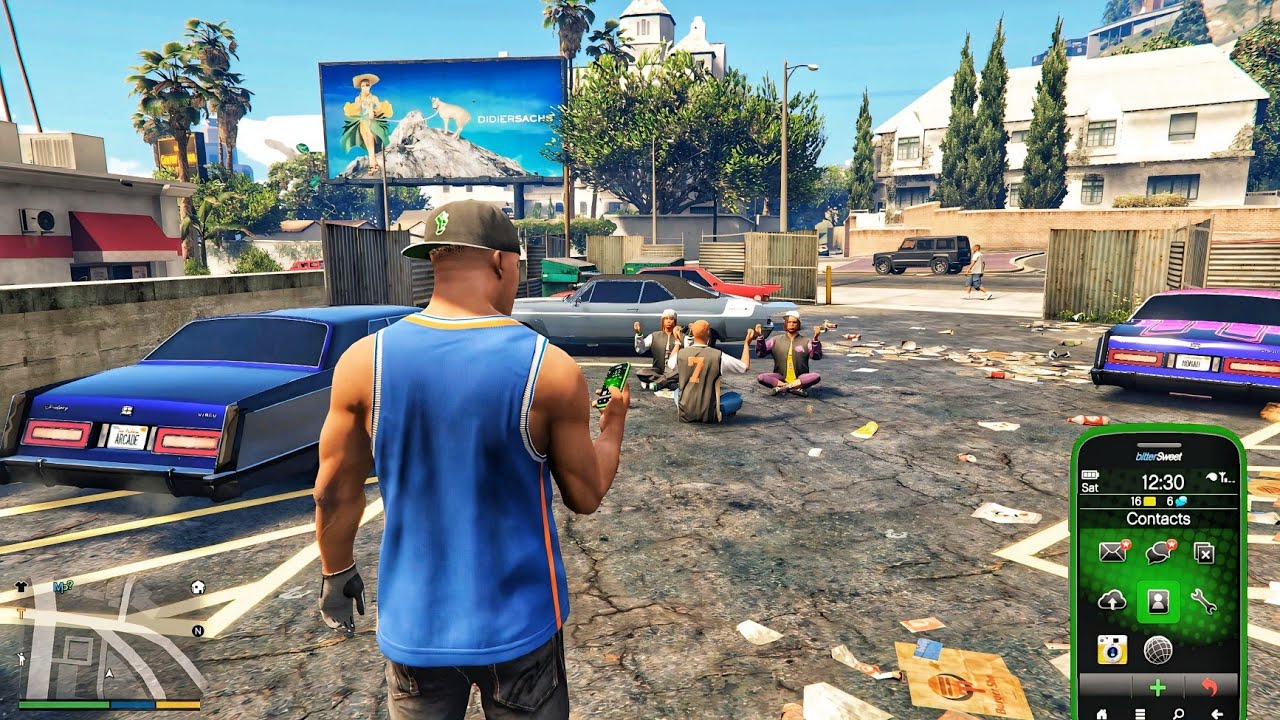 Gta V Enchanted - Simple-Looking Franklin Stole a Luxury Car from Parking ☠️