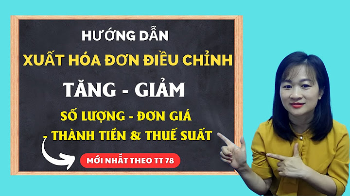 Xuất hóa đơn điều chỉnh thông tin người mua hàng