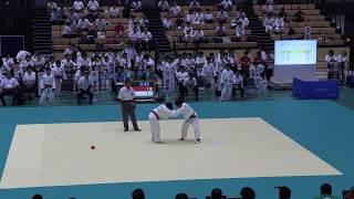 2018IH 柔道女子個人1回戦 48k級 吉本 佐賀工業(佐賀県)対 高森 星翔(大阪府)