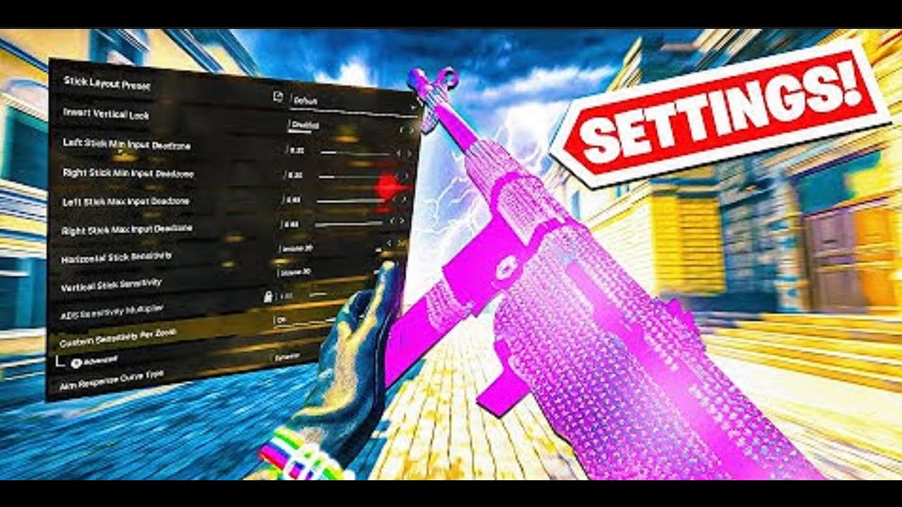 *NEW* updated best controller settings in warzone season 4 - YouTube