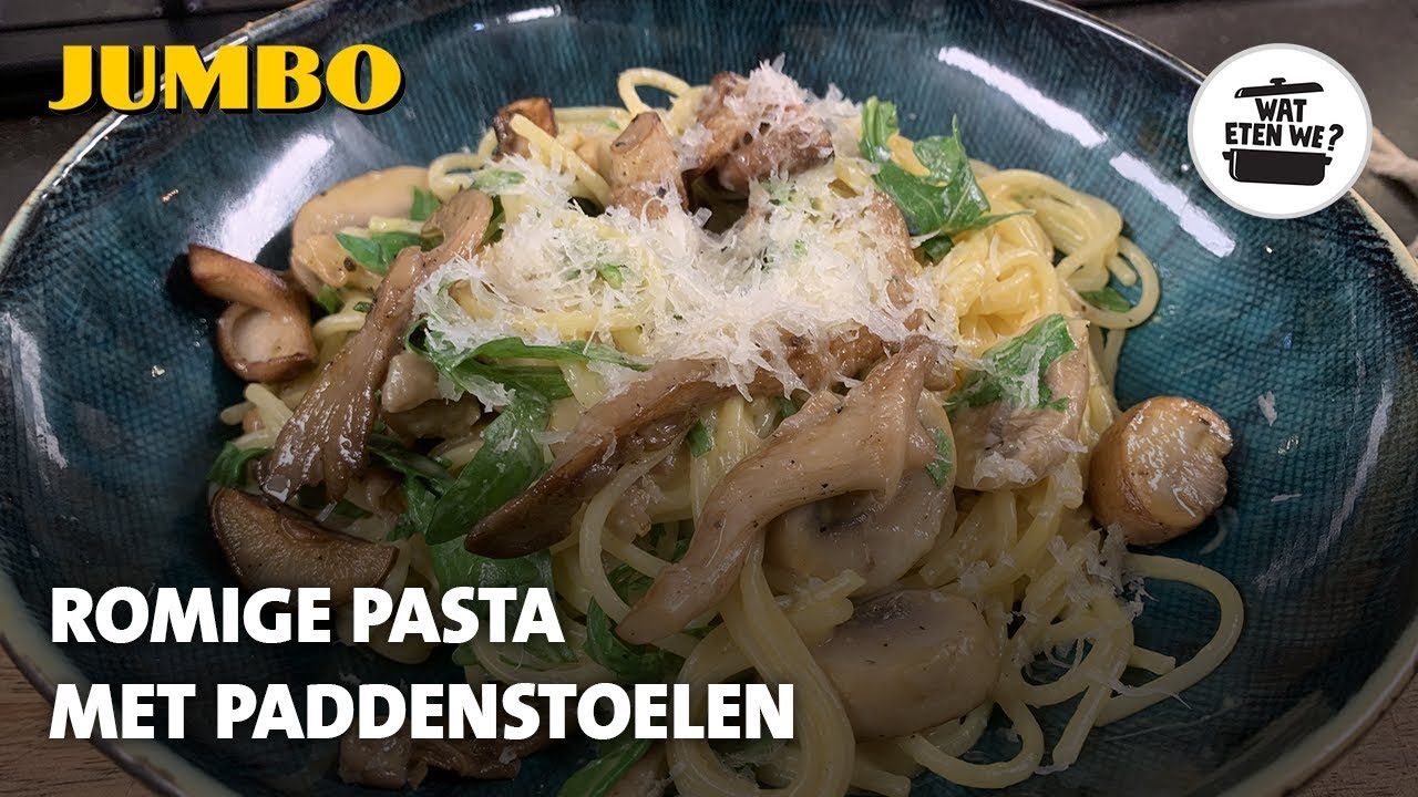 Wat eten we? Romige pasta met paddenstoelen