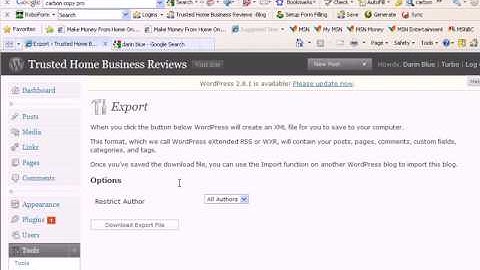#8 WordPress Tools Menu & User Settings