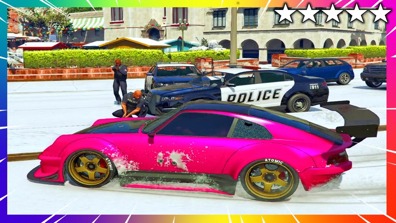 GTA 5 Police Chase Trolling - Best Fastest Car - Five Star Cop Battle ...