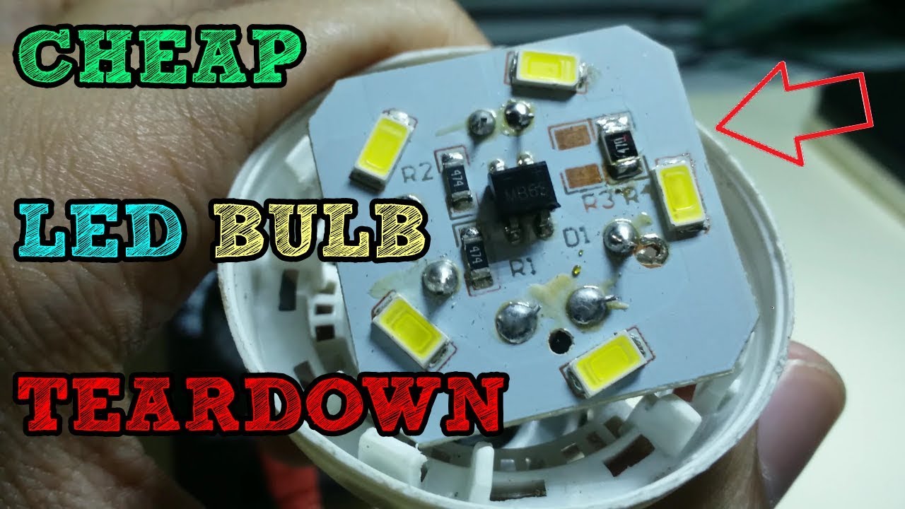 How a cheap LED bulb works, Teardown Schematic, and explaination