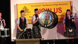 Pasadena Scottish Pipes &amp; Drums, South Pas Oneonta Club, 3-10-2014