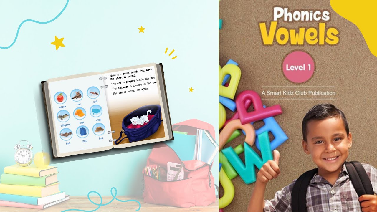 Phonics Vowels Words with long & short vowels YouTube
