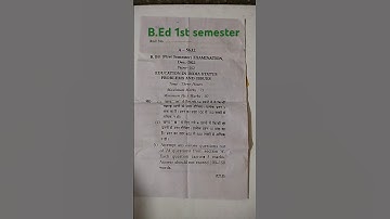 B.Ed.(1st semester), Dec - 2023      EDUCATION IN INDIA STATUS PROBLEMS AND ISSUES