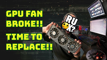 Gigabyte RX 6600 XT Eagle Fan Replacement! Broken Fan!