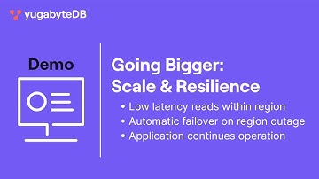 Global Scale And Resilience - YugabyteDB demo