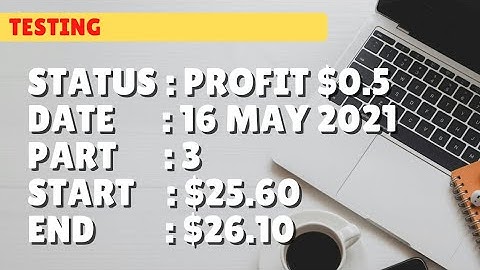 $26.10 PROFIT $0.5 | 16 may 21 p3 | Free Binary Bot Deriv Simple Strategy Trading Profitable