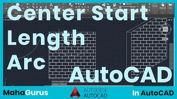 How to Make Arc by Using Center Start Length in AutoCAD- Center Start Length Autocad Tutorial