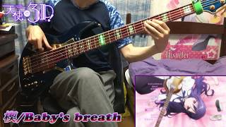 Video thumbnail of "【天使の3P!】楔を弾いてみた (Bass cover)【Baby’s breath】"