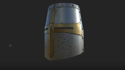 Templar helmet modeling  part 2 glitches and texturing using maya and substance painter